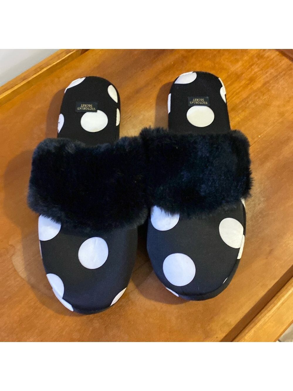 Victoria’s Secret polkadot first slippers size medium